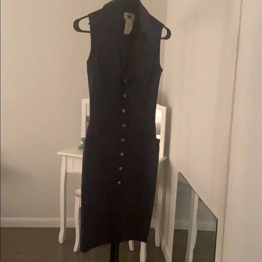 Thierry Mugler Trademark snap front dress